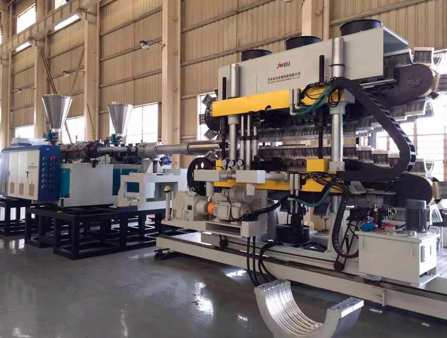 double wall corrugated pipe extrusion line
