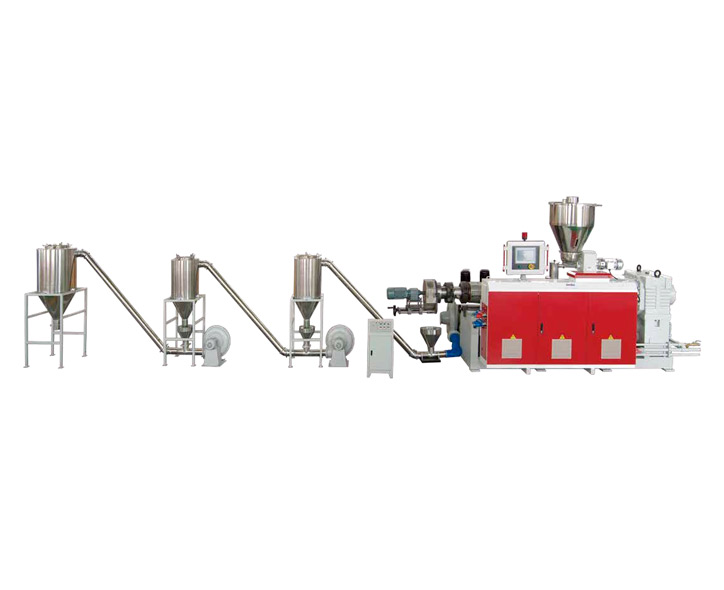 Conical Twin Screw Pelletizing Extrusion Line